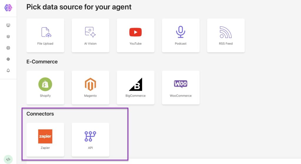 Best alternatives showing connector options for AI agents