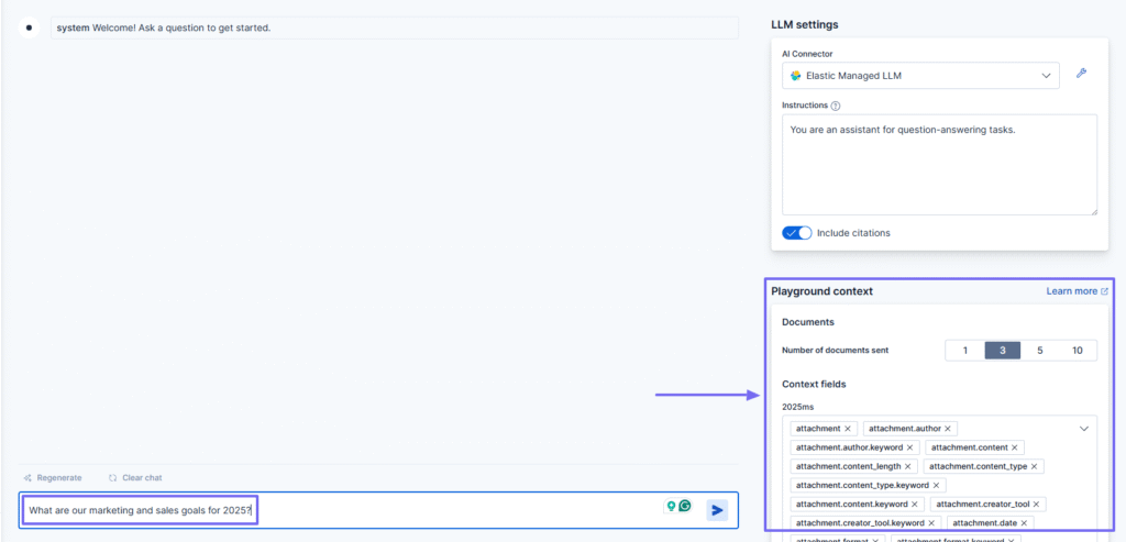 Best enterprise AI playground setup for document queries
