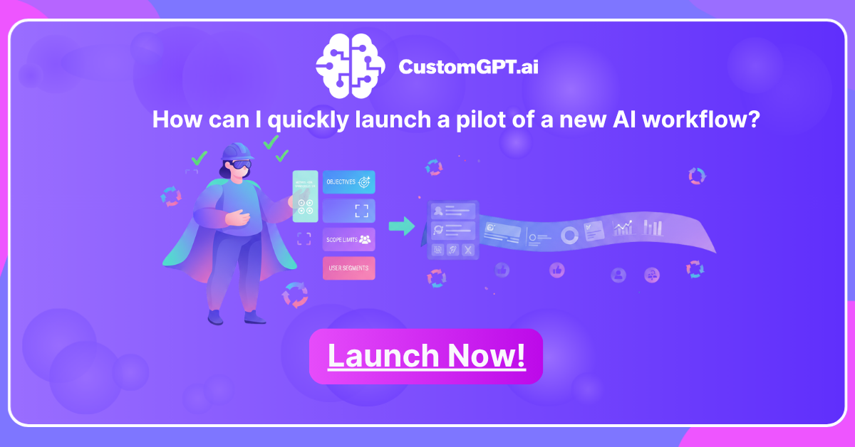 How can I quickly launch a pilot of a new AI workflow