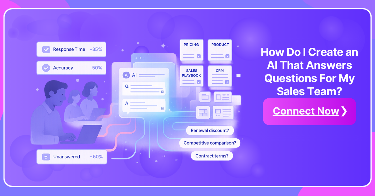 How Do I Create an AI That Answers Questions For My Sales Team