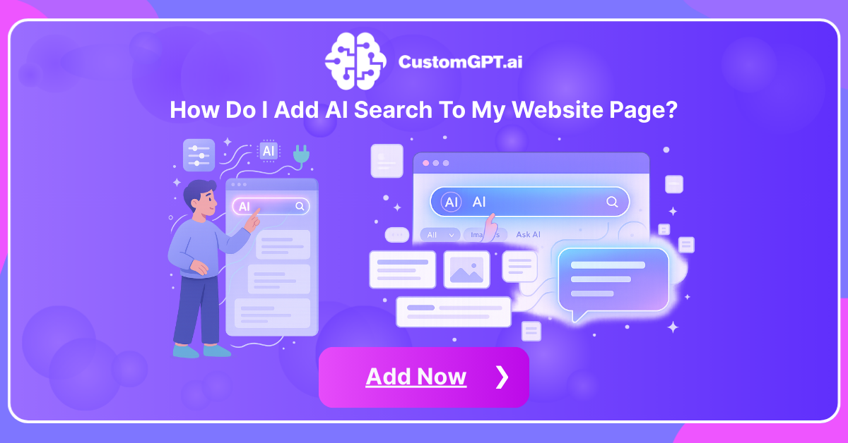 How do I add AI search to my website page