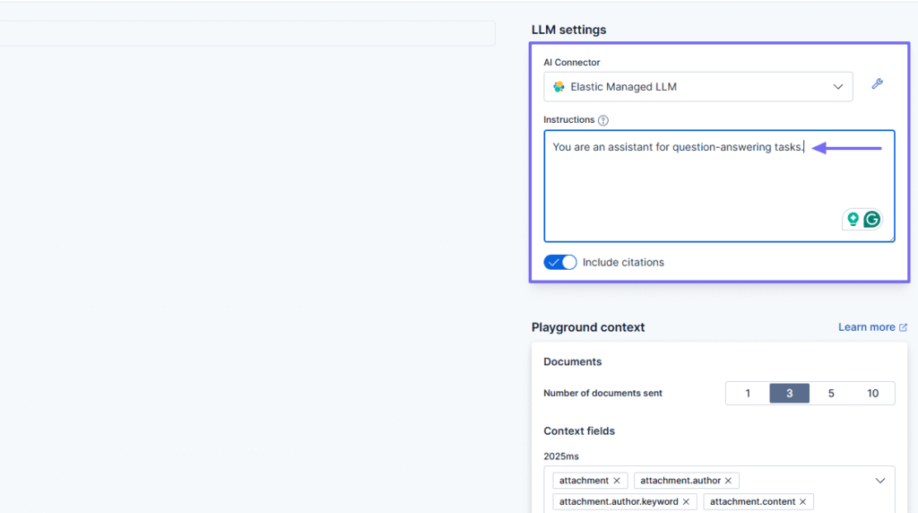 LLM configuration setup for best glean alternatives question answering