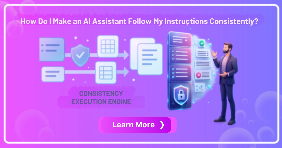 How Do I Make an AI Assistant Follow My Instructions Consistently