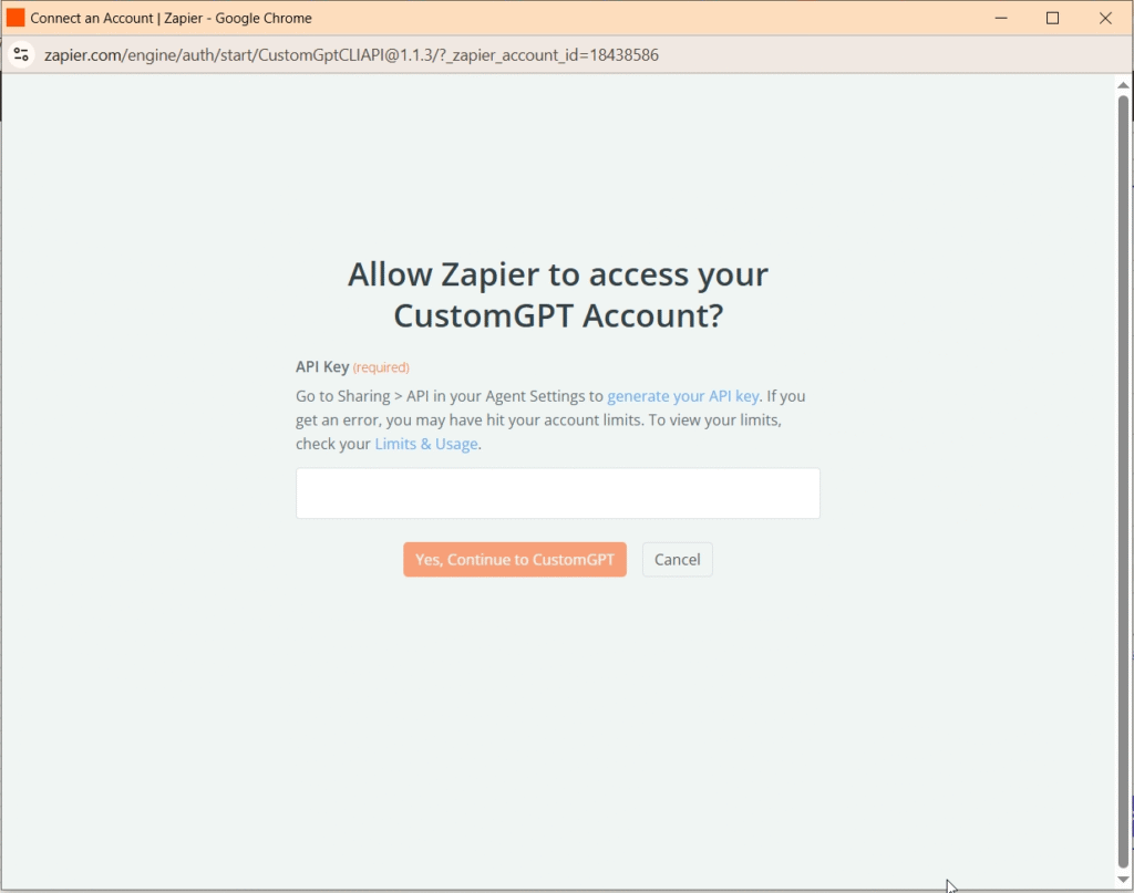 connect your account