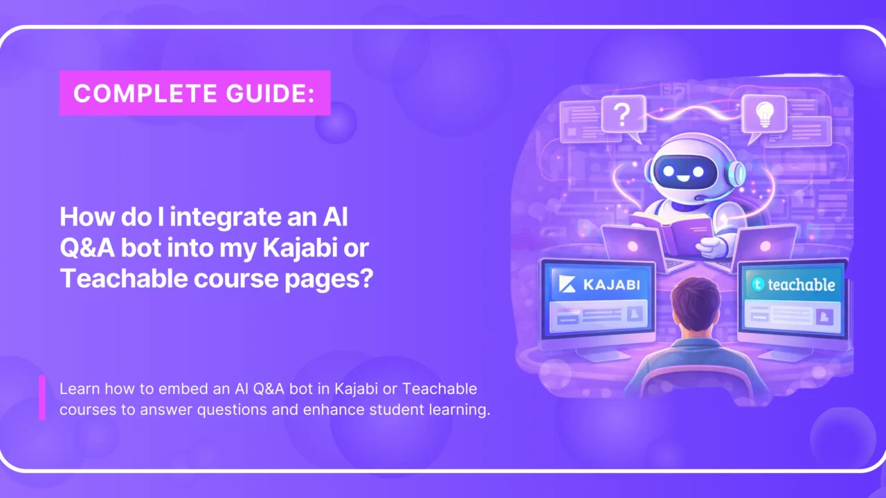 AI Q&A bot on course pages