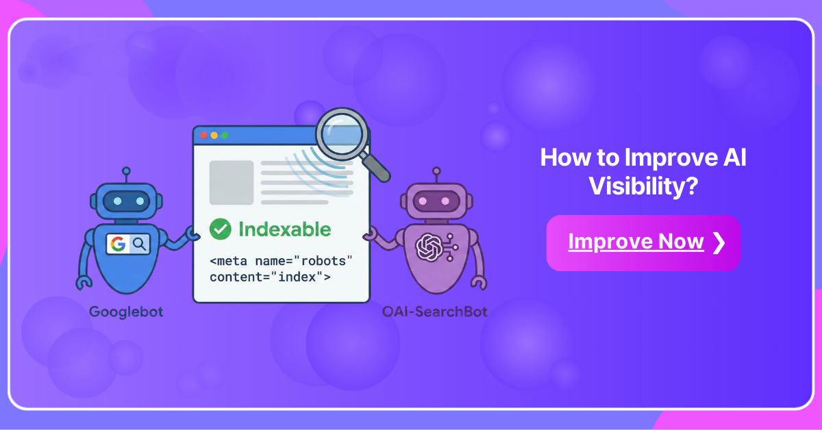 Improve AI visibility