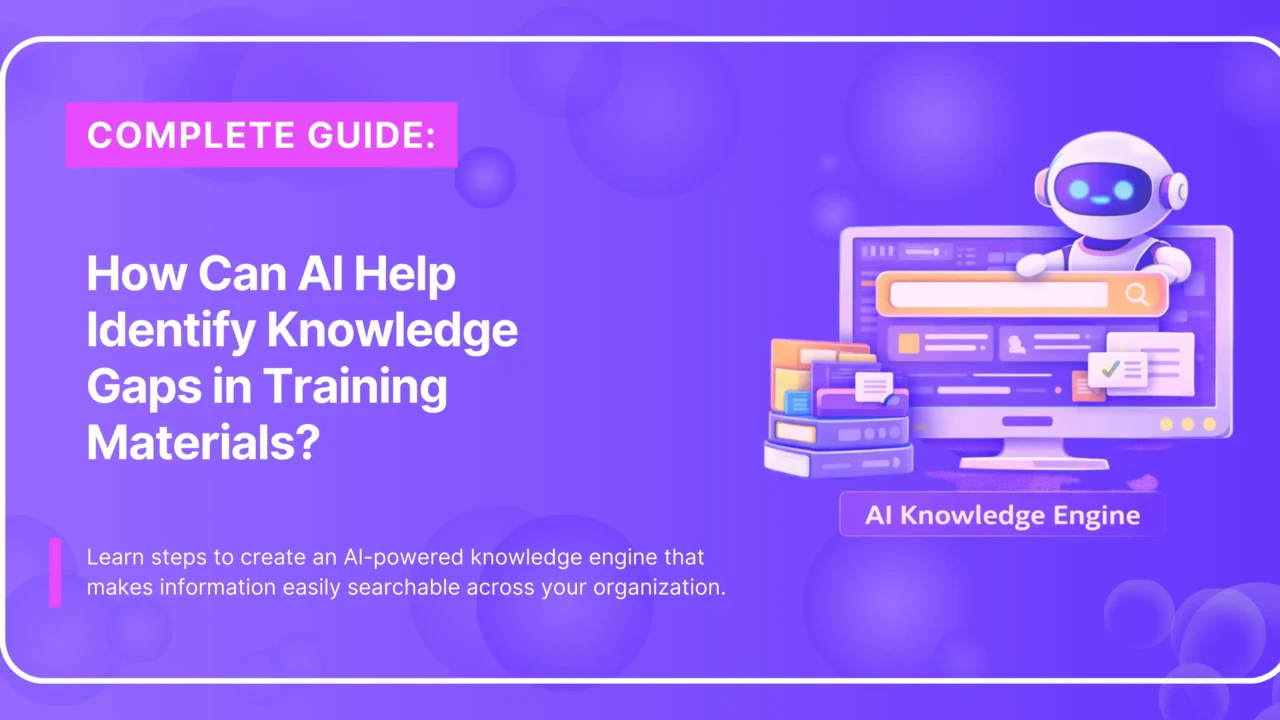 AI identifying knowledge gaps in training