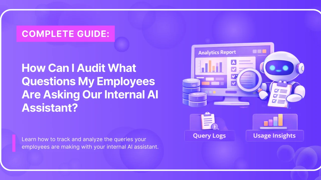 Auditing employee questions in AI assistant