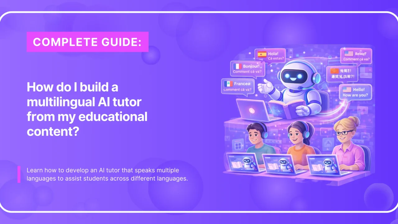 Multilingual AI tutor teaching students