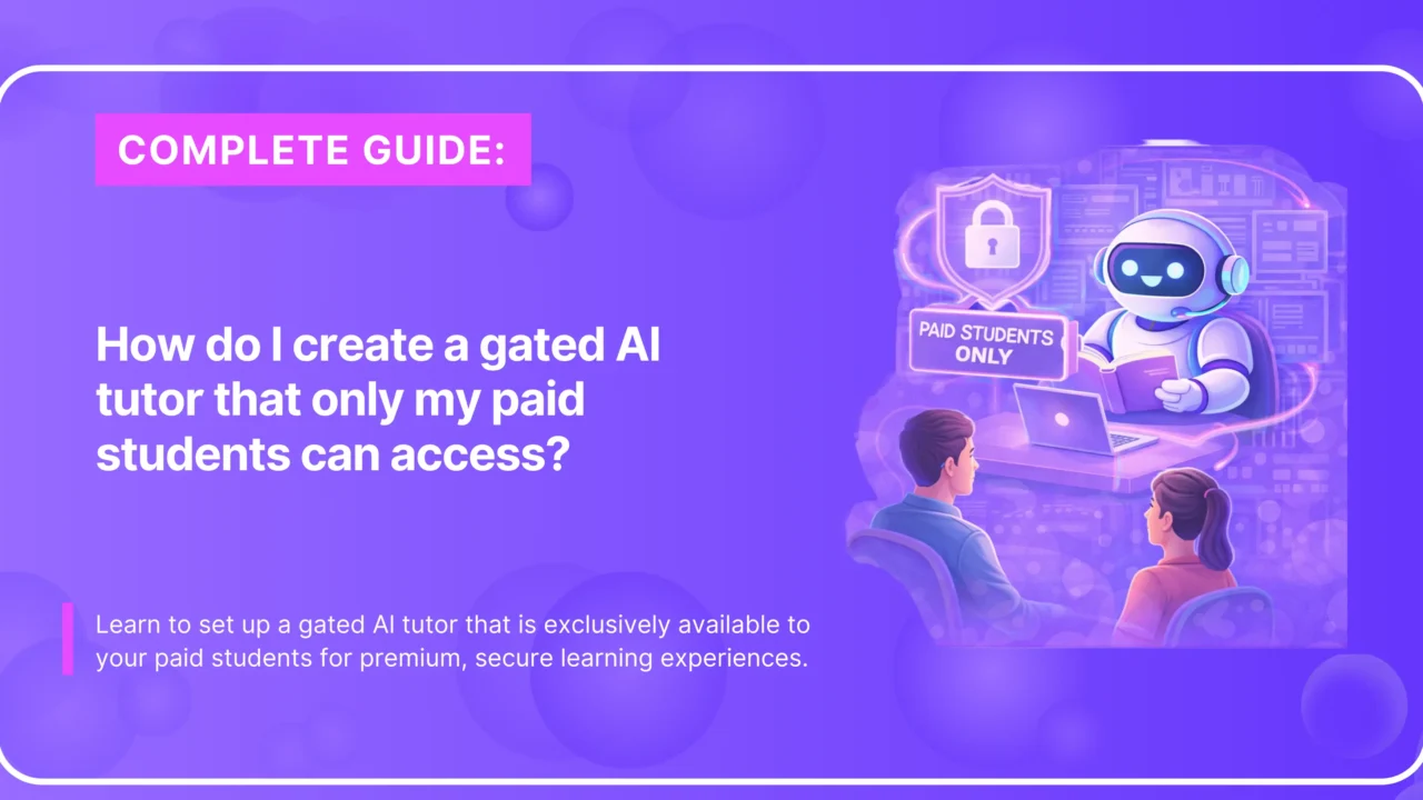Locked AI tutor for students