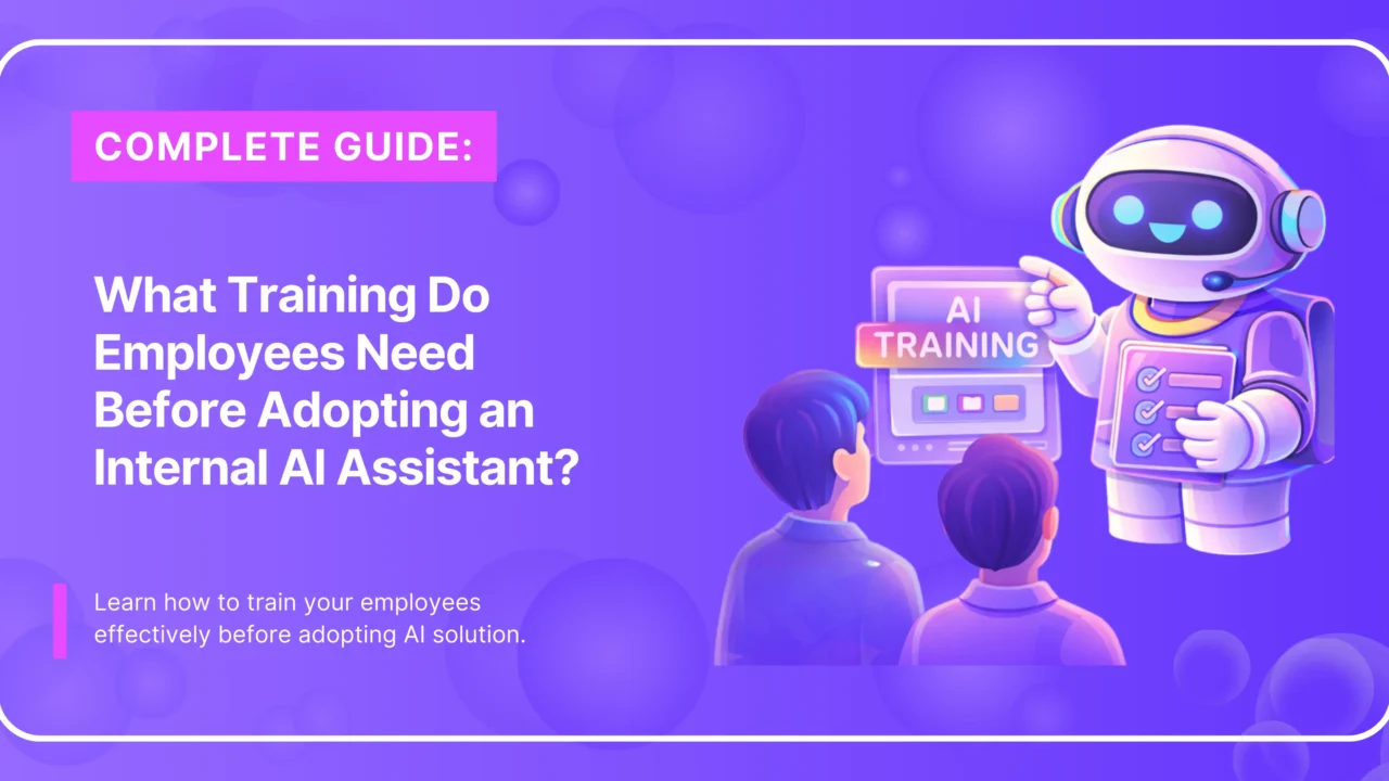 Employees learning internal AI training
