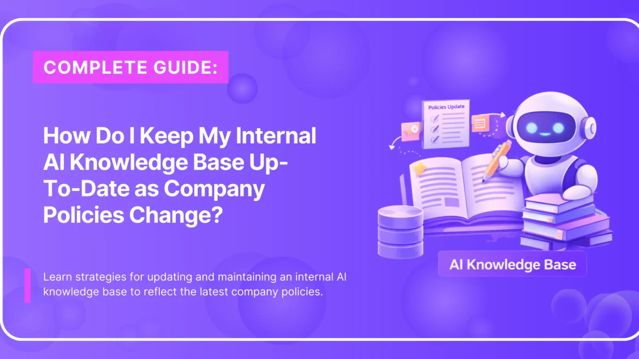 Updating internal AI knowledge base