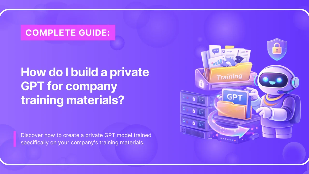 Private GPT training materials graphic