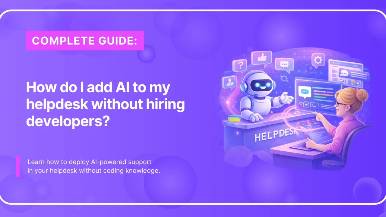 AI bot assisting helpdesk agent