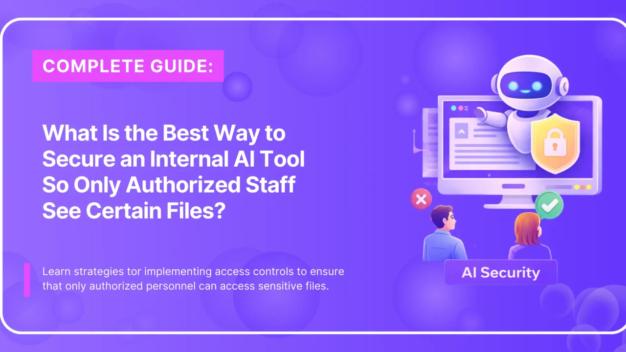 Secure internal AI tool file access
