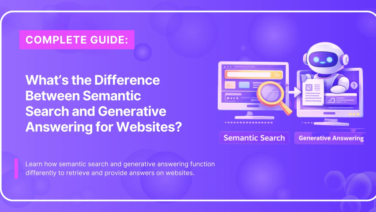 Semantic search versus generative answering