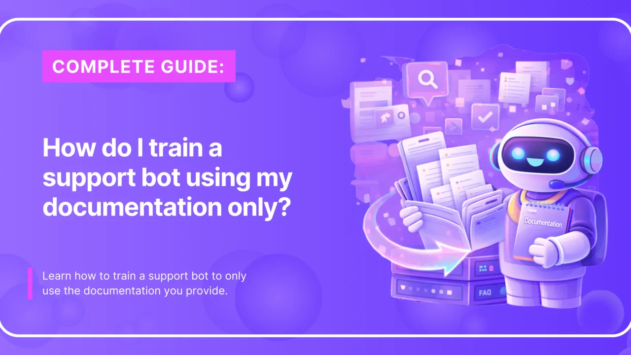 Support bot trained on documentation