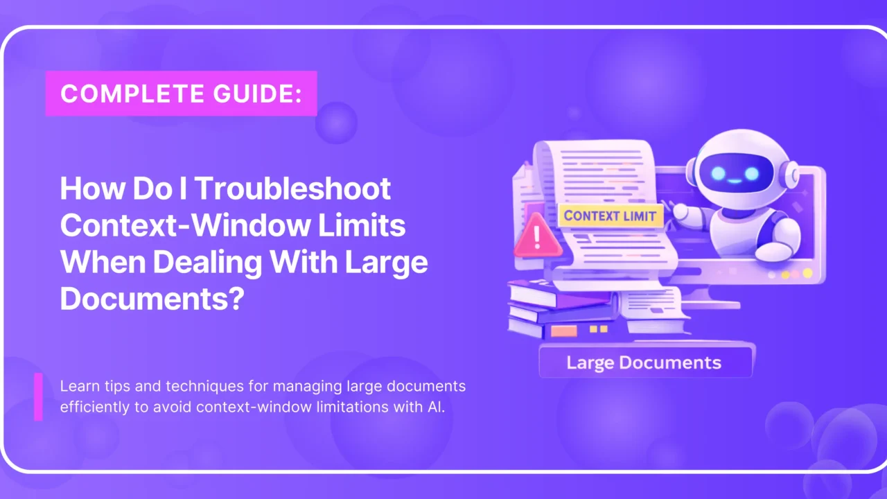Troubleshooting context window limits