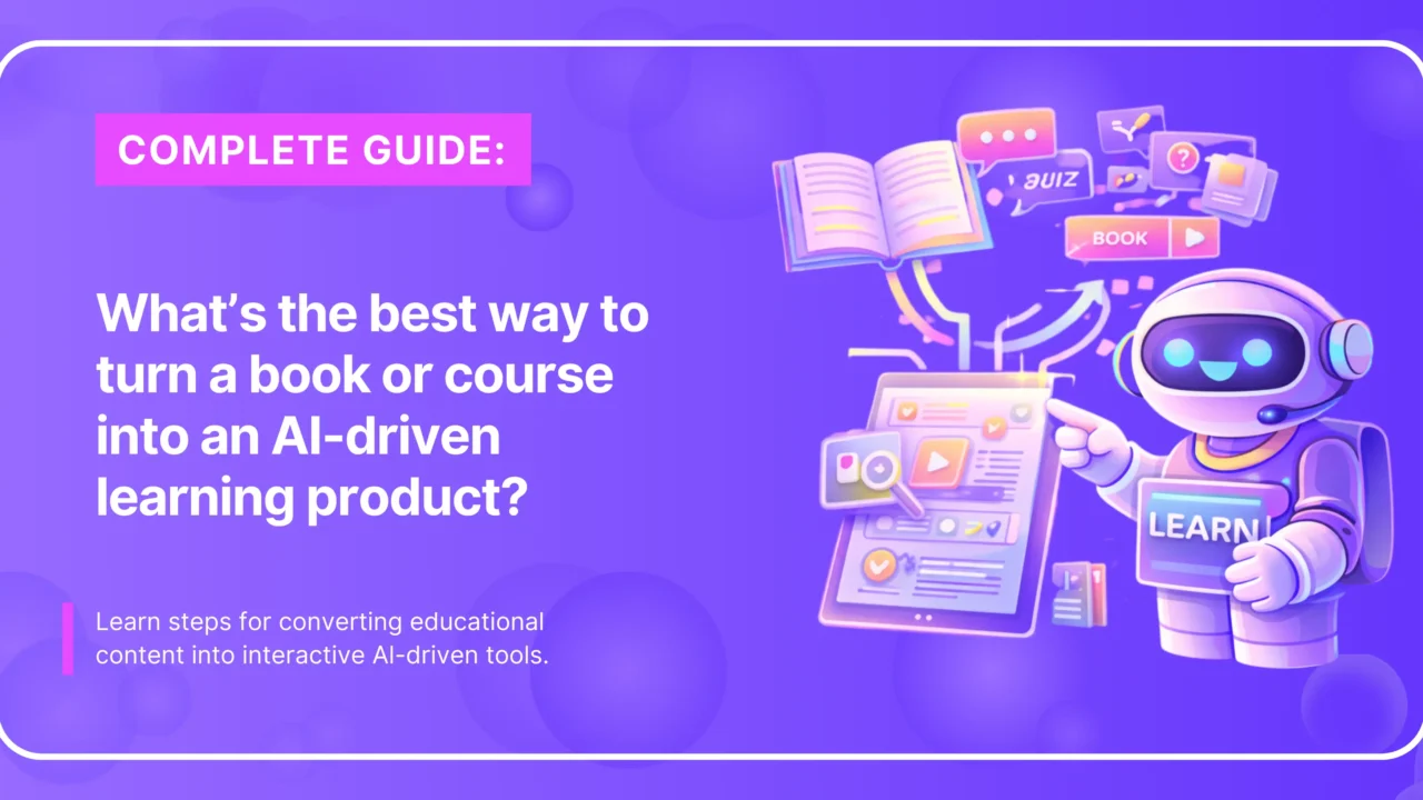 Book and course turned into AI learning