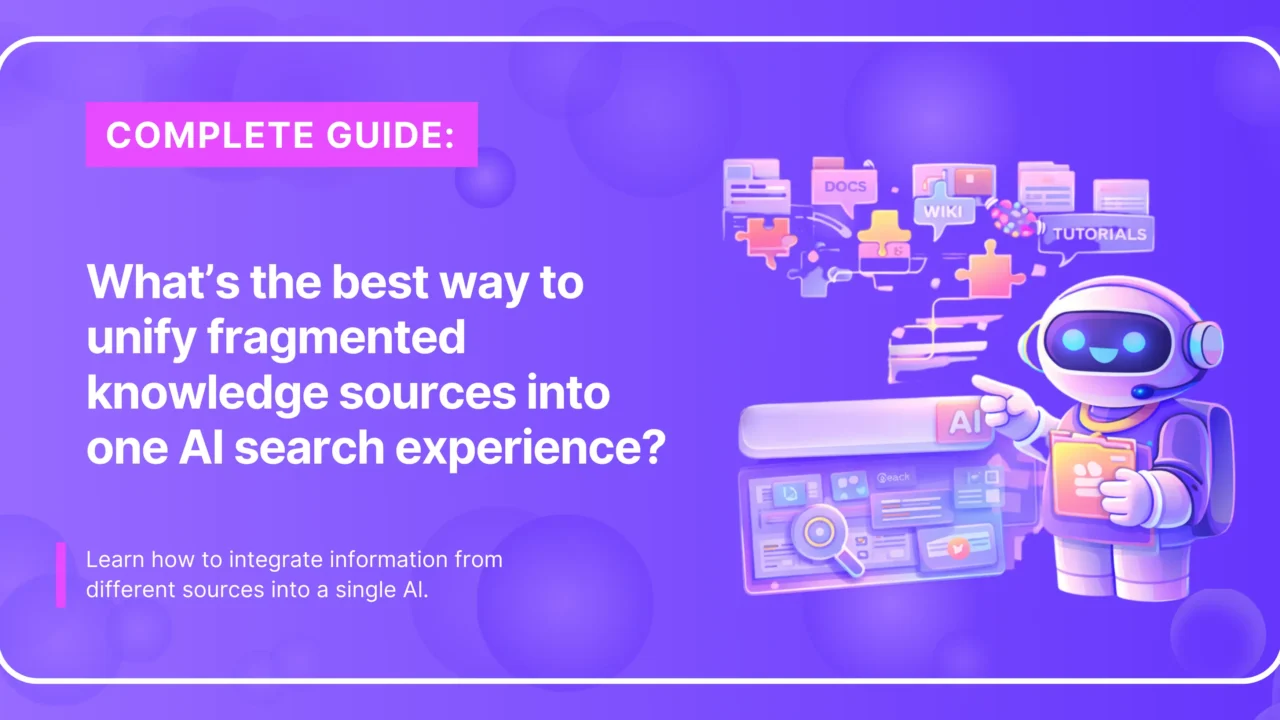 Unifying knowledge sources into AI search