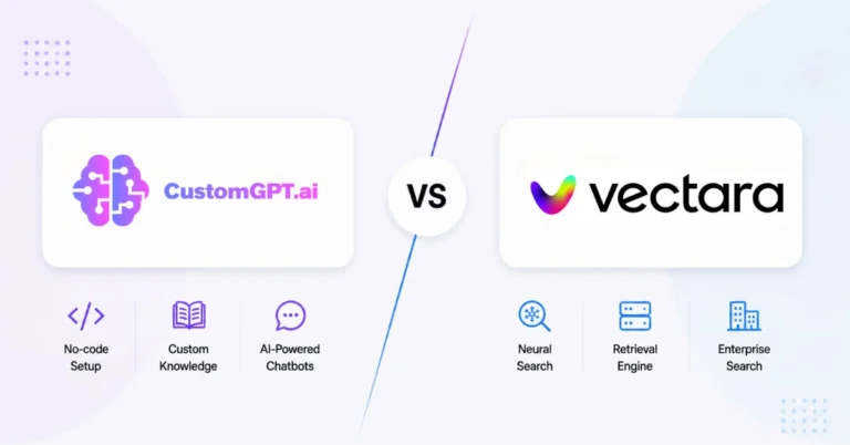 CustomGPT vs Vectara comparison page