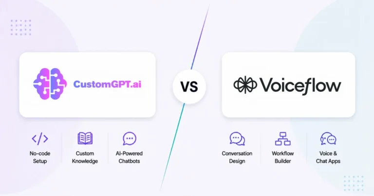 CustomGPT vs Voiceflow comparison page
