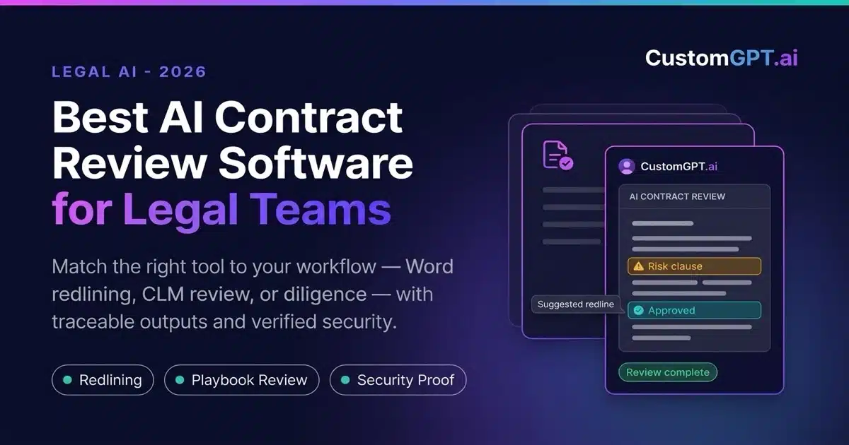 What Is The Best AI Contract Review Software For Legal Teams In 2026