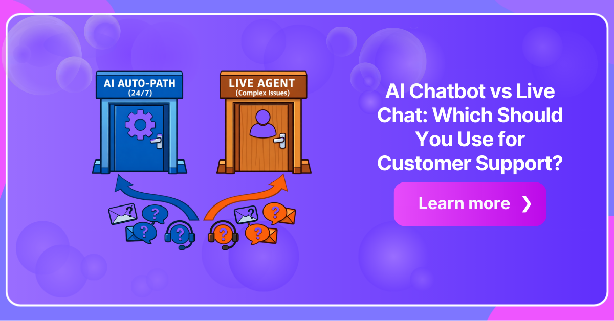 AI chatbot vs live chat