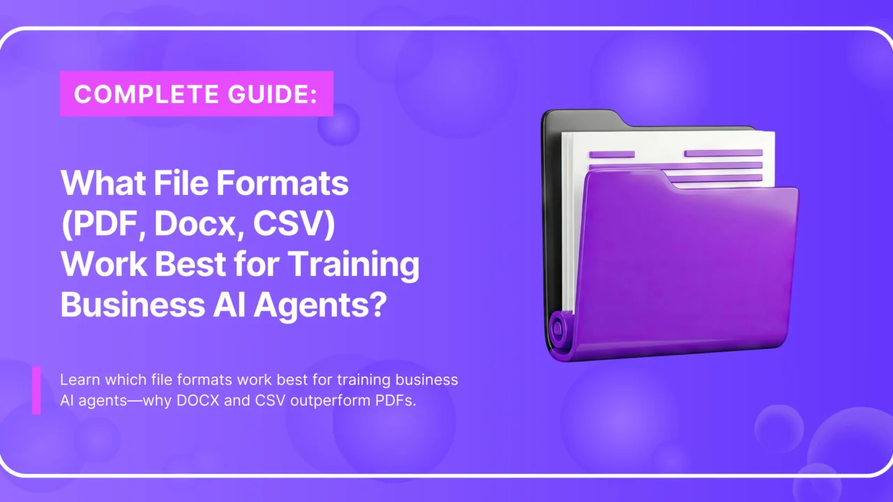 Best File Formats for Training Business AI Agents