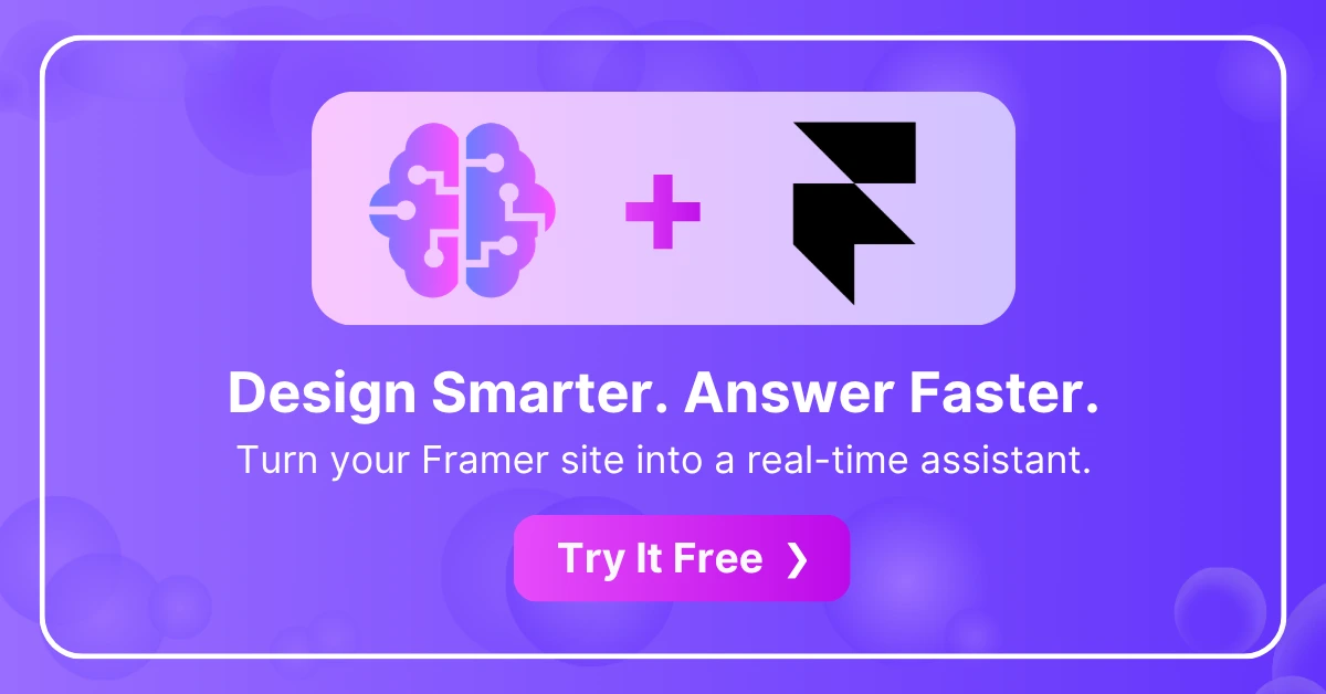 CustomGPT Framer Integration | AI Assistant For Websites