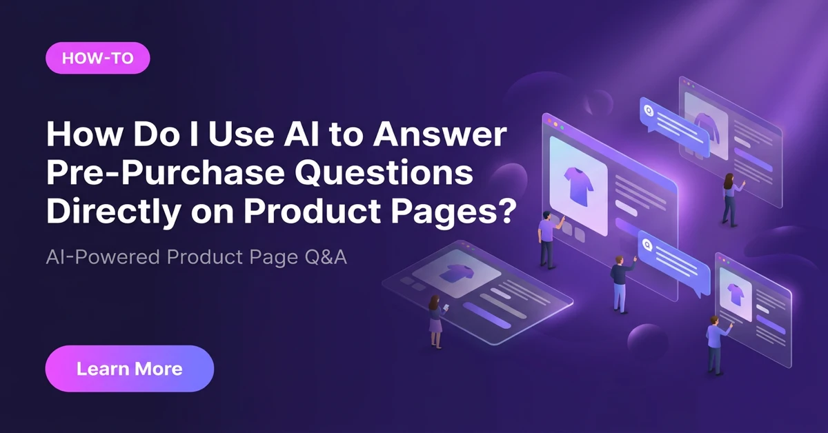 AI to Answer Pre-Purchase Questions