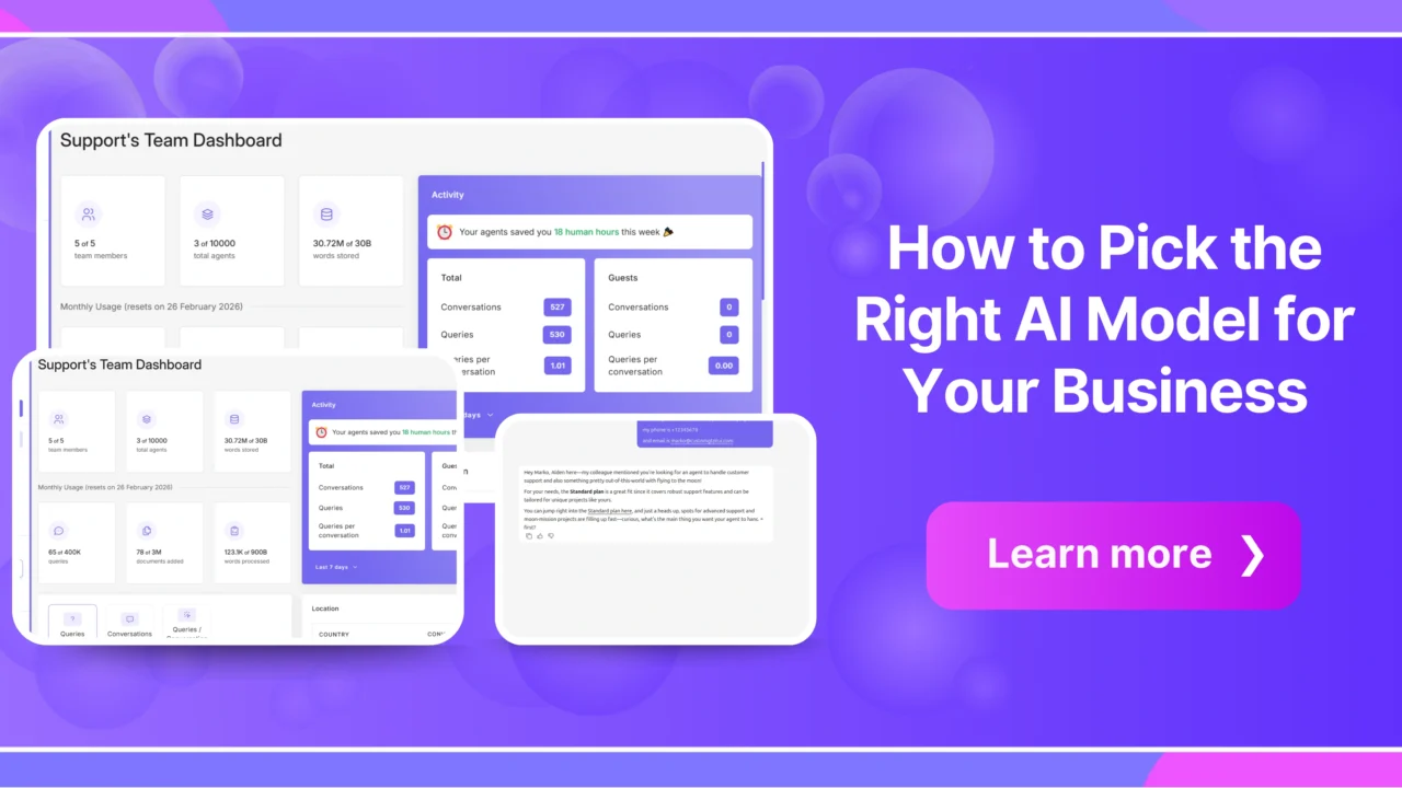 How to Pick the Right AI Model for Your Business