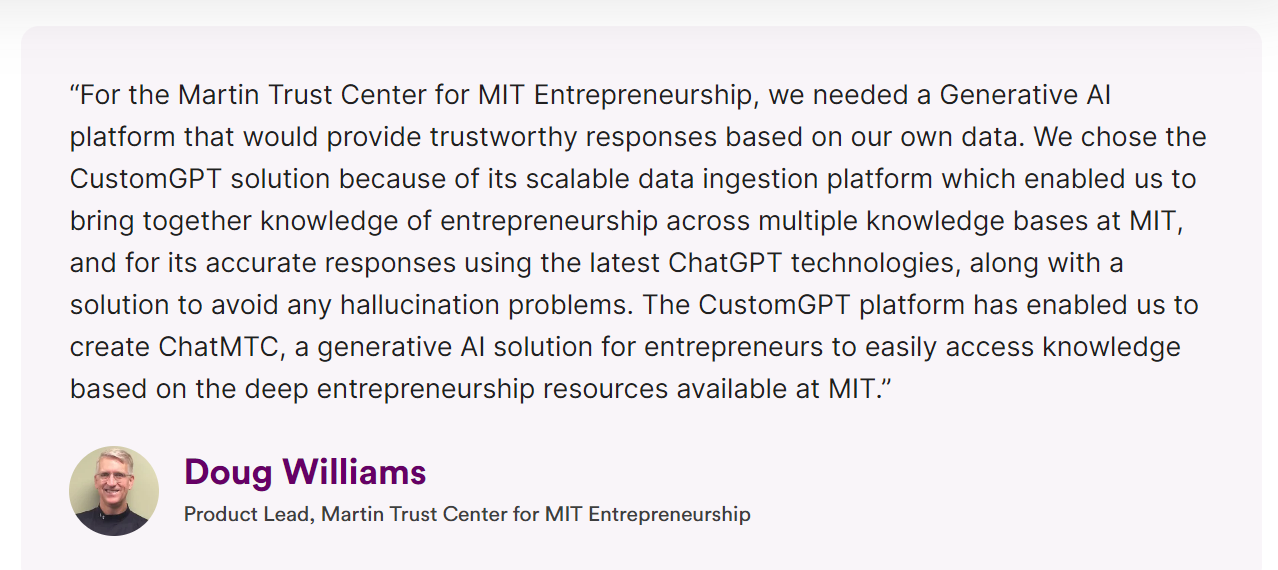 customgpt affiliates usecases knowledge retrieval rehosted 14