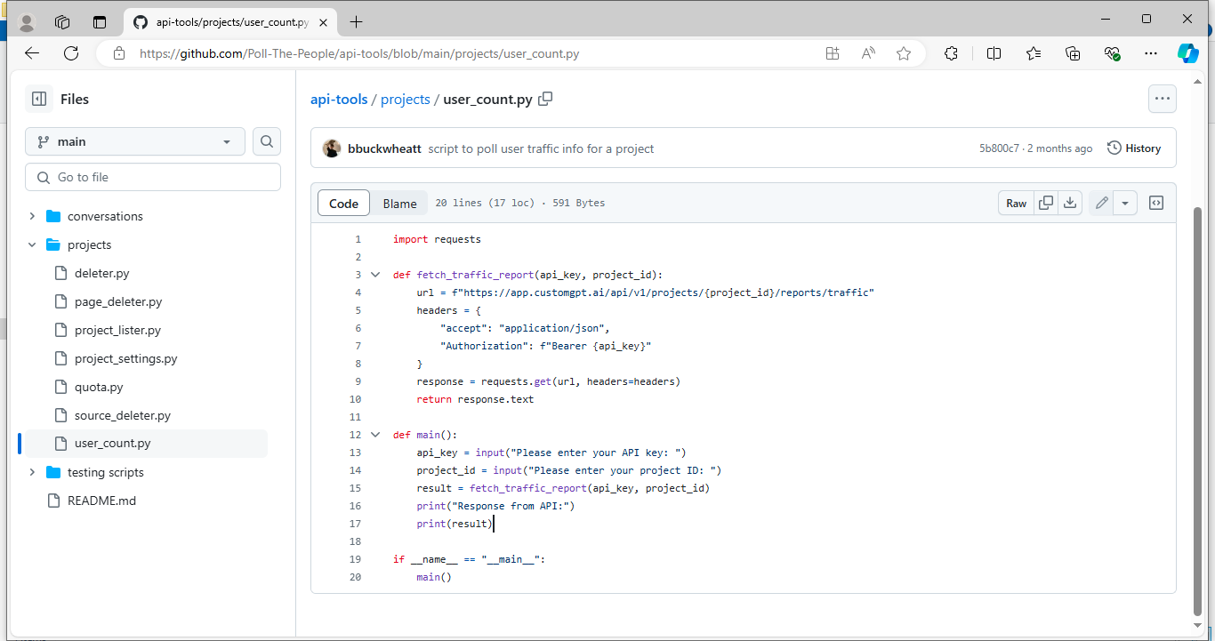 customgpt api analytics and usage rehosted 1