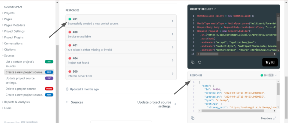 customgpt api and java rehosted 1