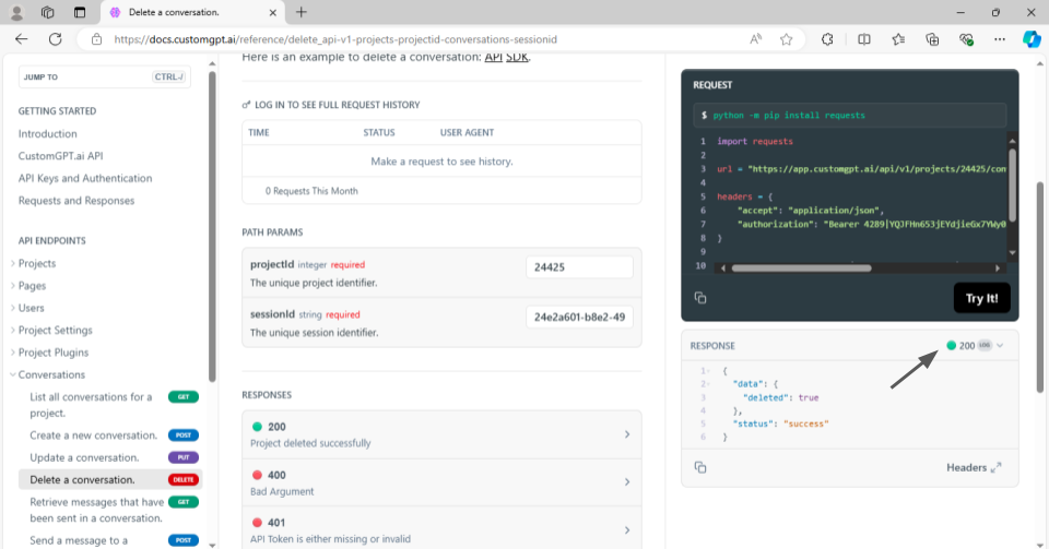 customgpt api for conversations rehosted 12