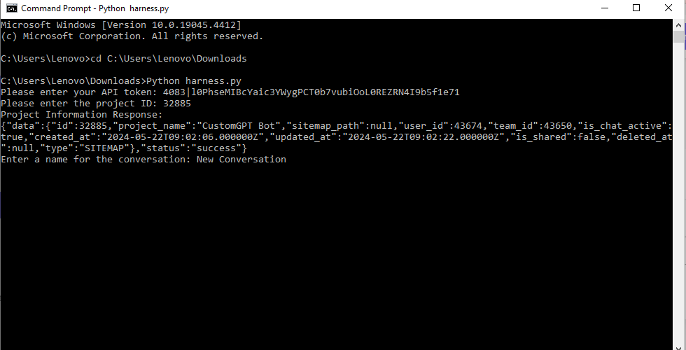 customgpt api test harness for answer accuracy rehosted 11