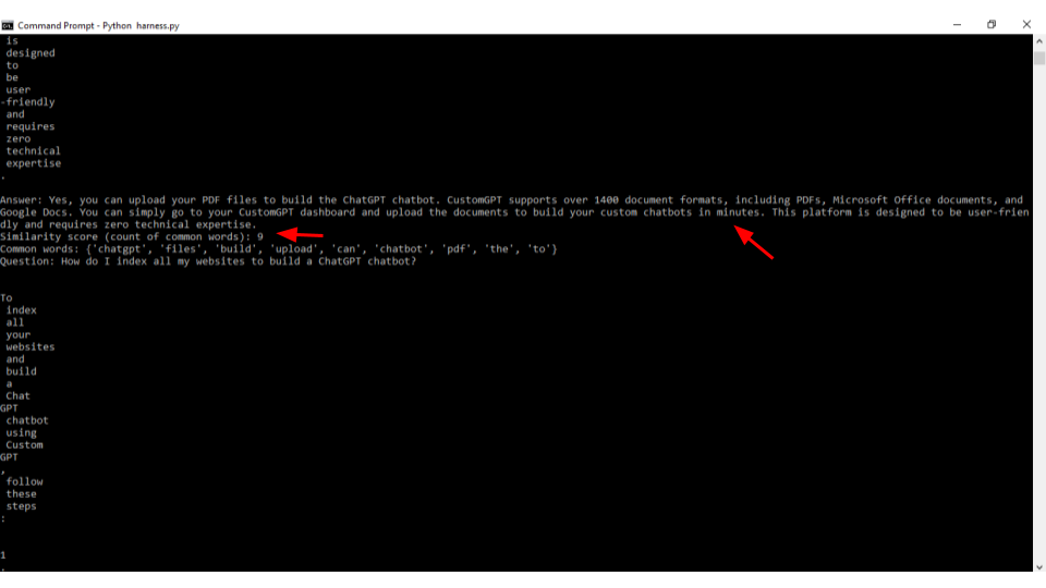customgpt api test harness for answer accuracy rehosted 14