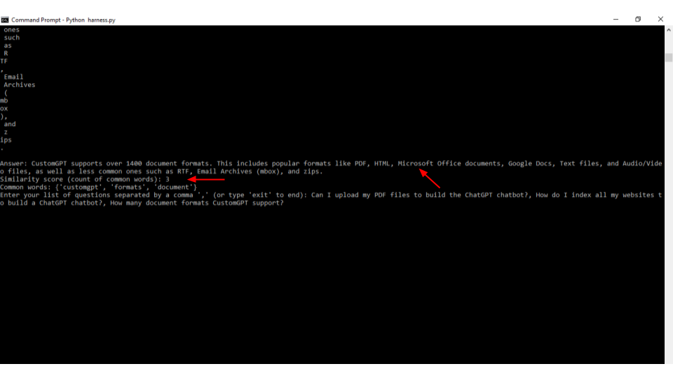 customgpt api test harness for answer accuracy rehosted 16