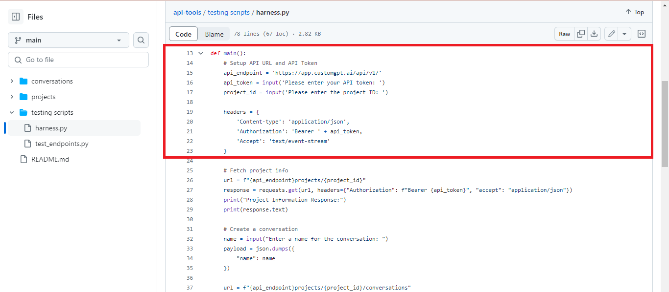 customgpt api test harness for answer accuracy rehosted 3