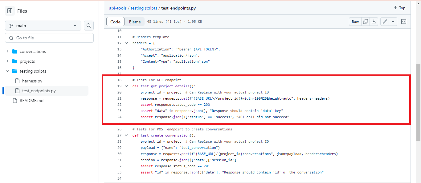 customgpt api test harness for endpoint availability rehosted 4