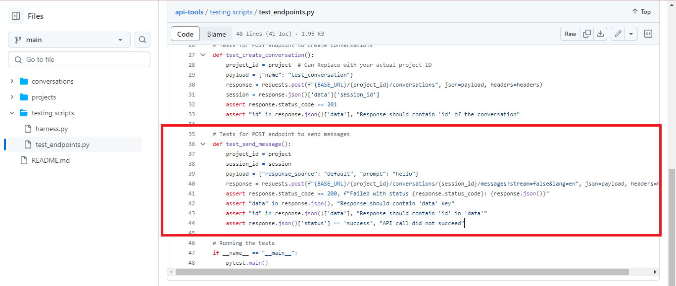 customgpt api test harness for endpoint availability rehosted 6