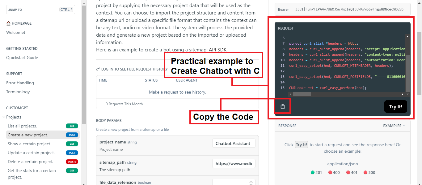 customgpt api with c rehosted 2