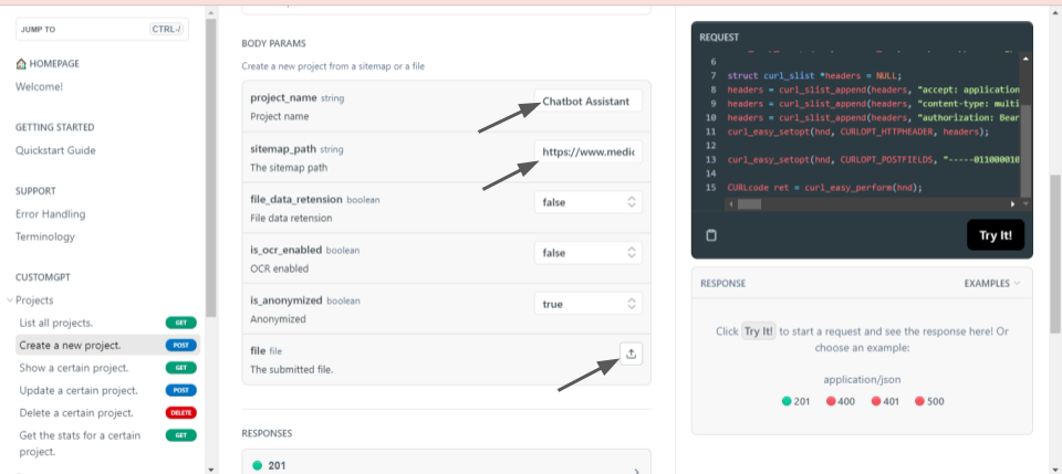 customgpt api with c rehosted 5