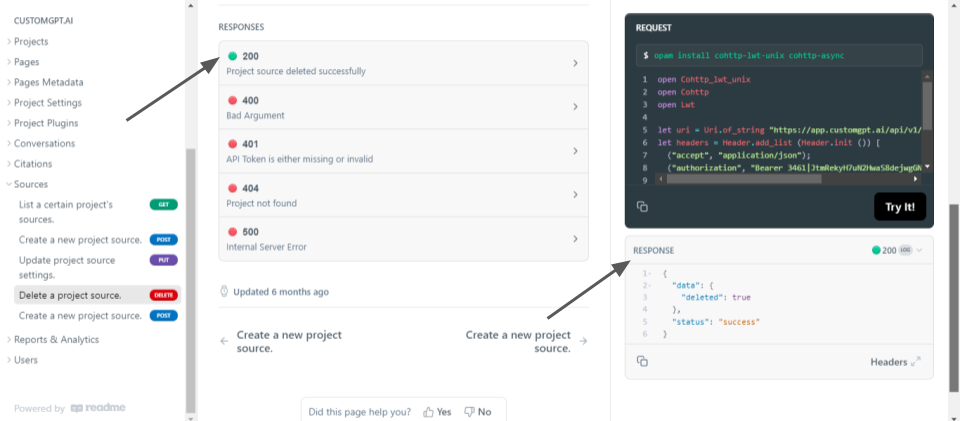 customgpt api with ocaml rehosted 2