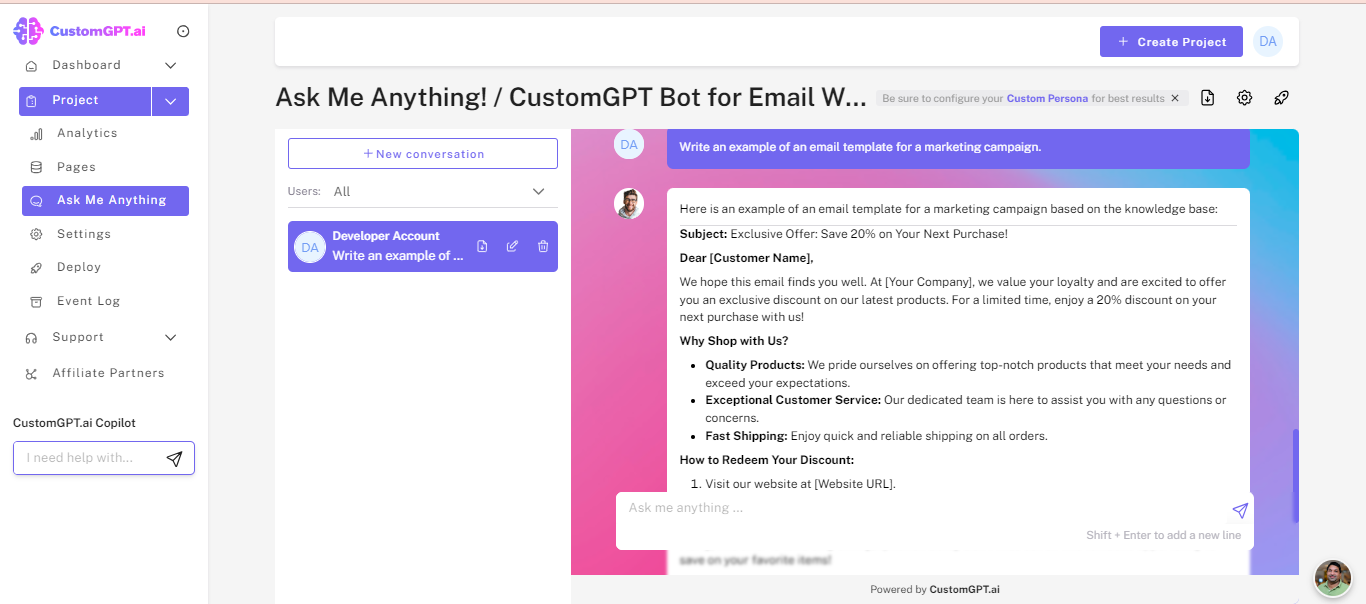 customgpt for writing business emails rehosted 3