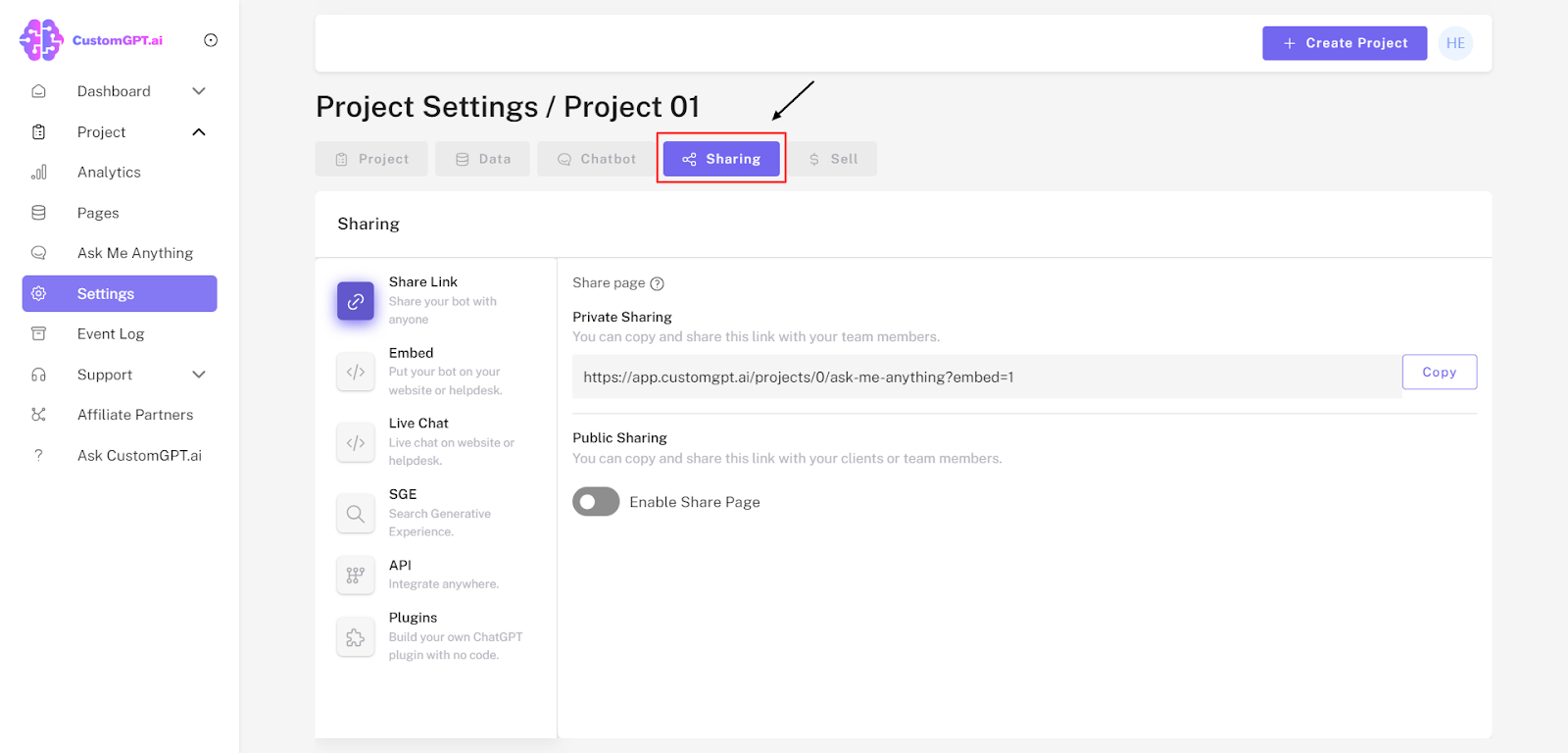 customgpt search generative experience rehosted 3