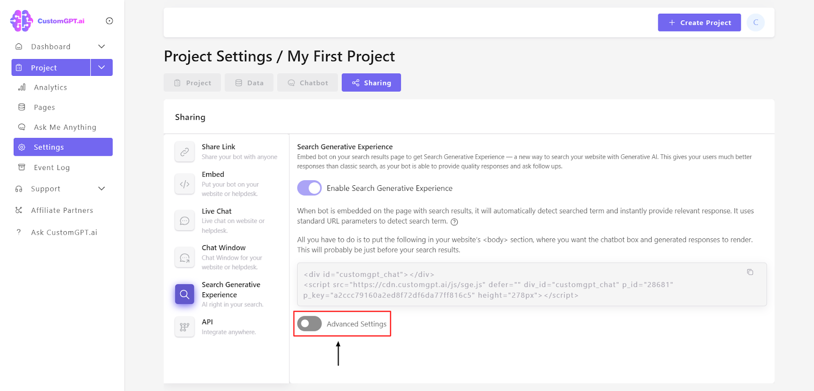 customgpt search generative experience rehosted 6