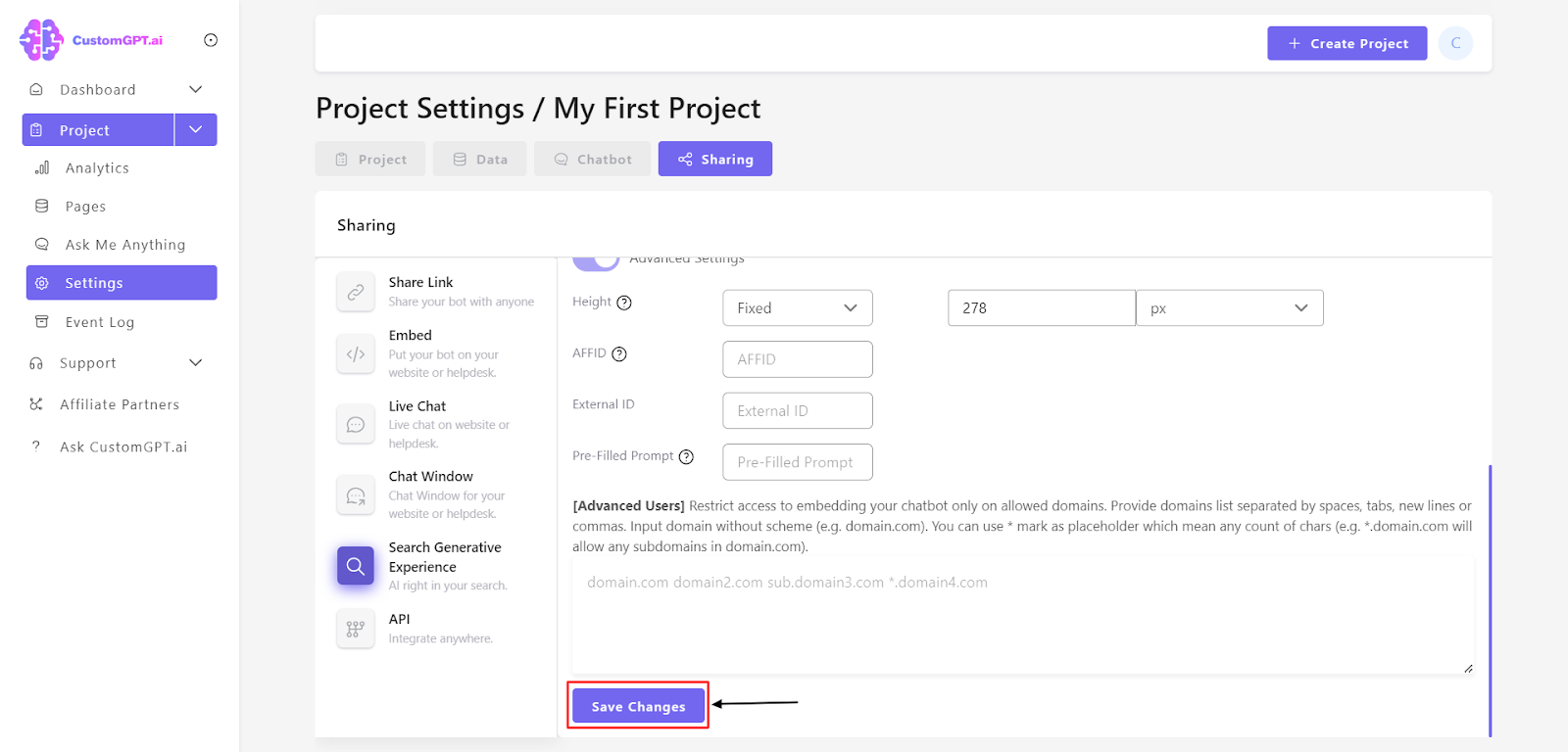 customgpt search generative experience rehosted 7