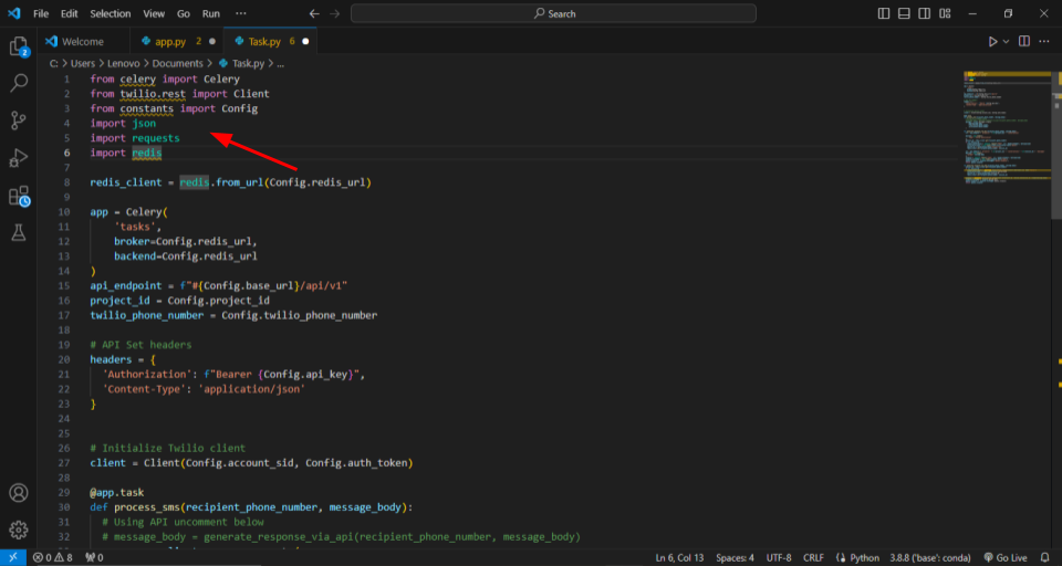 customgpt twilio building sms bot rehosted 3